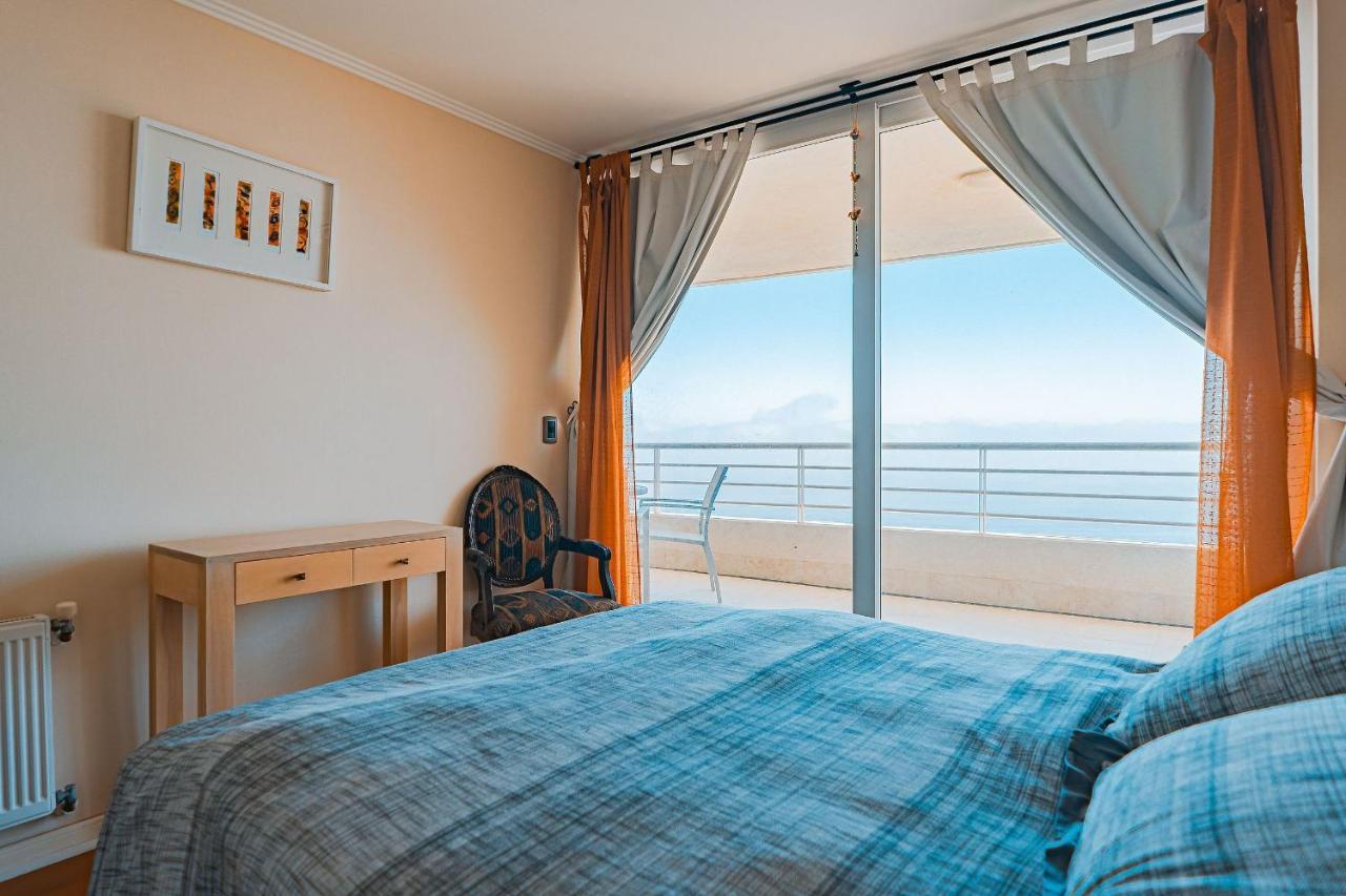 Ferienwohnung Hermoso Departamento Con Insuperable Vista Al Mar Vina del Mar Exterior foto