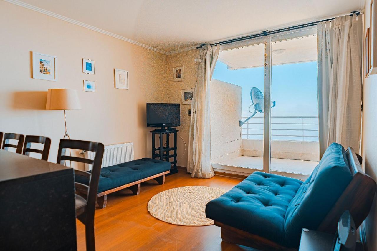 Ferienwohnung Hermoso Departamento Con Insuperable Vista Al Mar Vina del Mar Exterior foto