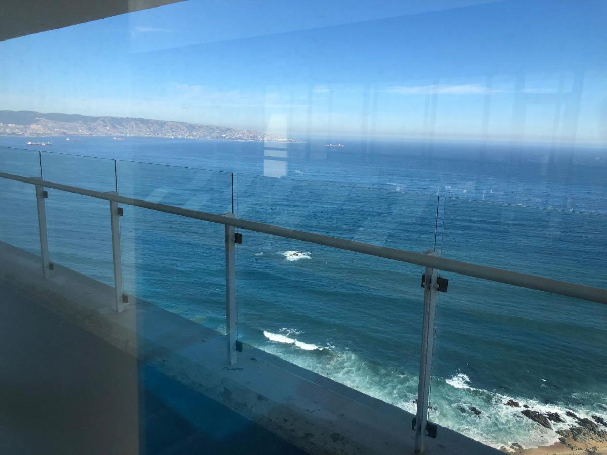 Ferienwohnung Hermoso Departamento Con Insuperable Vista Al Mar Vina del Mar Exterior foto